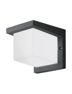 Applique LED da esterno Desella 1 quadrata in alluminio antracite, 10 W, IP55 | Eglo -EGLO