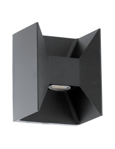 Applique LED da esterno Morino biemissione in alluminio antracite, 2,7 W, IP44 | Eglo -EGLO