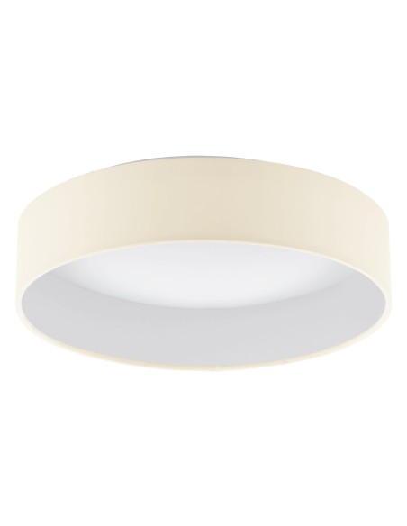 Plafoniera LED Palomaro Ø 32 cm con paralume in tessuto crema, 11 W 3000 K | Eglo -EGLO