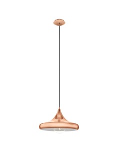 Lampada a sospensione vintage industrial Coretto 2 Ø 40 cm in acciaio rame, E27 | Eglo -EGLO