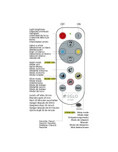 Plafoniera LED Frania-A Ø 30 cm effetto cristallo, 2700-6500 K con telecomando, IP44 | Eglo -EGLO 2