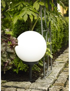 Lampada da giardino a sfera Terraluna Ø 48 cm su picchetto, bianca, E27, IP44 | Eglo -EGLO 2