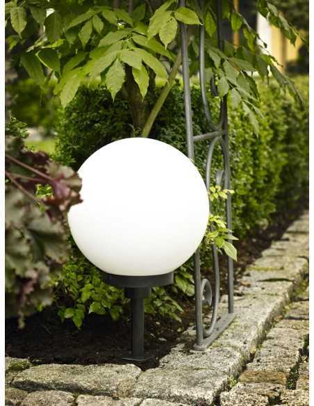 Lampada da giardino a sfera Terraluna Ø 48 cm su picchetto, bianca, E27, IP44 | Eglo -EGLO