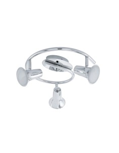 Plafoniera LED Jumilia Ø 22,5 cm cromo lucido con 3 spot orientabili, 3x3 W 3000 K | Eglo -EGLO