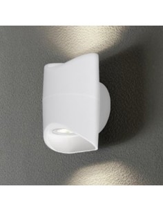 Applique LED da esterno Abrantes bianca doppio fascio, 12 W 3000 K, IP44 | Eglo -EGLO