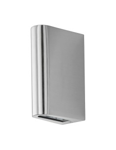 Applique LED da esterno Langreo in acciaio inox doppio fascio, 8 W 3000 K, IP44 | Eglo -EGLO
