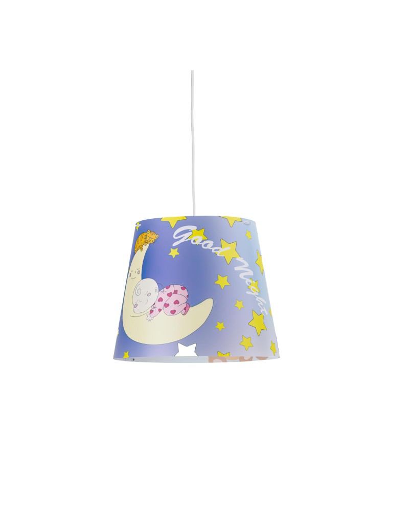 Lampada a sospensione Kone per cameretta con orsetto e luna, Ø 42 in polipropilene | Emporium -EMPORIUM