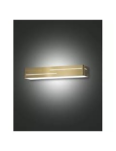 Applique lineare Banny in ottone satinato, LED 18 W 1700 lm luce calda | Fabas Luce -FABAS LUCE