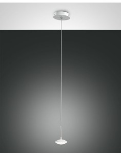 Lampada a sospensione LED Hale pendente singolo bianco Ø 14 cm, 8 W | Fabas Luce -FABAS LUCE