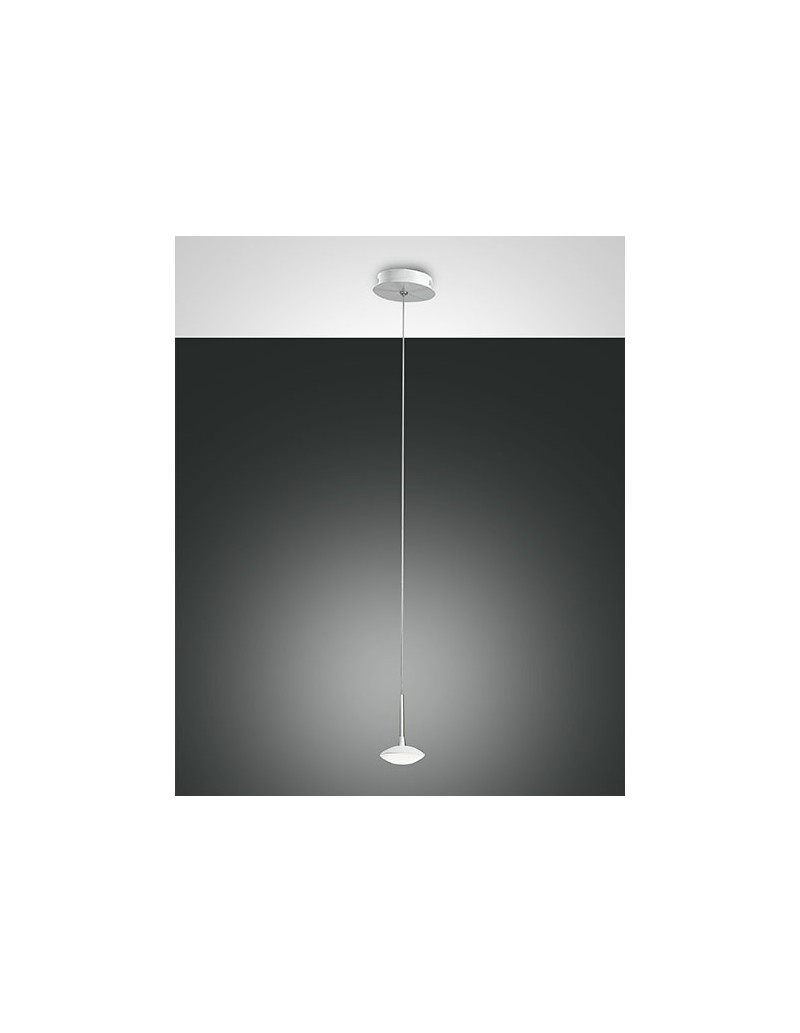 Lampada a sospensione LED Hale pendente singolo bianco Ø 14 cm, 8 W | Fabas Luce -FABAS LUCE