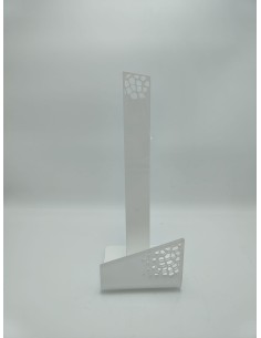 Alhena portarotolo in plexiglass traforato bianco | Dettagli -DETTAGLI 2