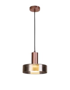 Lampada a sospensione Gin Ø 22 in oro rosa con diffusore in acrilico, GU10 | Mantra -MANTRA
