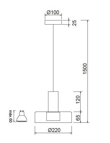 Lampada a sospensione Gin Ø 22 in oro rosa con diffusore in acrilico, GU10 | Mantra -MANTRA