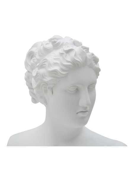 Scultura donna romana in resina bianca, 21,5 x 34 x 14,5 cm | Mauro Ferretti -MAURO FERRETTI