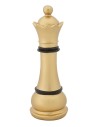 Scultura Regina degli scacchi oro e nera in resina -MAURO FERRETTI