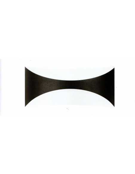 Plafoniera da esterno Aura in alluminio nero con diffusore in termoplastica, E27 | Bellotti -BELLOTTI