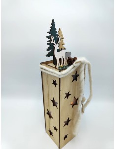 Decorazione natalizia luminosa Palazzo del Natale in legno, H 40 cm | Evviva -EVVIVA S.r.l.