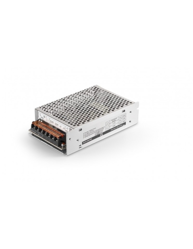 Alimentatore per strip LED 180 W 24 V DC in metallo, IP20, per interni | Gea Luce -GEA LUCE