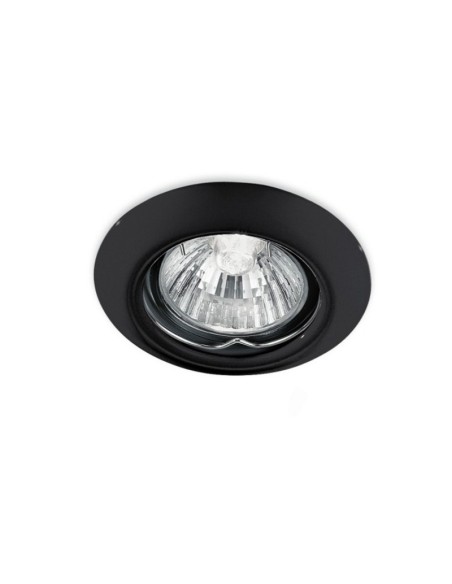 Faretto da incasso tondo Helky in metallo nero opaco, GU10, foro 5,8 cm, IP20 | Gea Luce -GEA LUCE