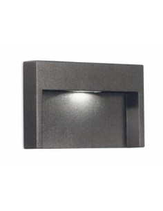 Segnapasso LED da incasso per esterno in alluminio antracite, 3 W 6400 K, IP65 | Gea Luce -GEA LUCE