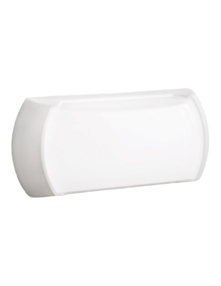 Plafoniera LED da esterno Nut rettangolare 23 cm bianca, 12 W 4000 K, IP54 | Gea Luce -GEA LUCE