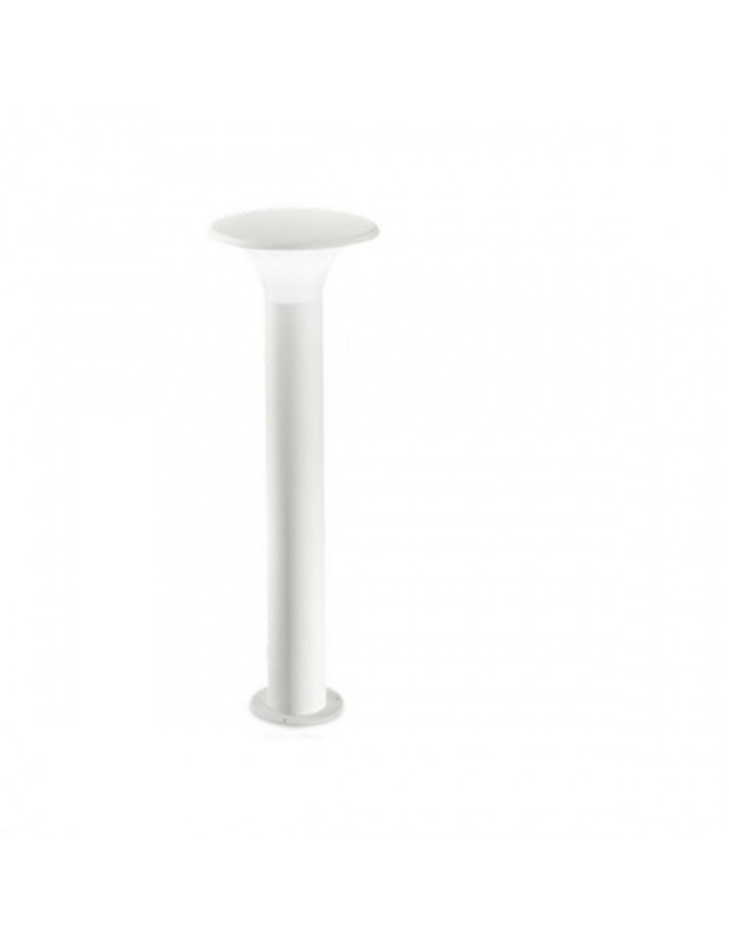 Lampioncino da giardino H 75 cm in alluminio bianco, diffusore opale, E27, IP44 | Gea Luce -GEA LUCE