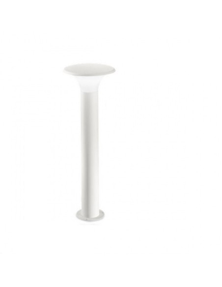 Lampioncino da giardino H 75 cm in alluminio bianco, diffusore opale, E27, IP44 | Gea Luce -GEA LUCE