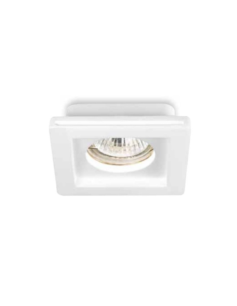 Faretto da incasso quadrato Horus a scomparsa in gesso per cartongesso, GU10 | Gea Luce -GEA LUCE