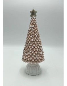 Decorazione natalizia Albero rosa con stalla del Natale argento, H 25,5 cm | Il Punto -IL PUNTO