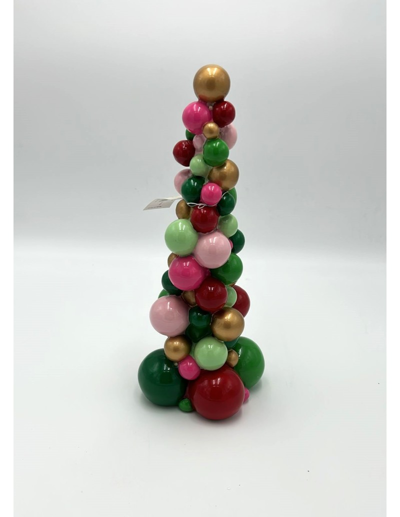 Decorazione natalizia Albero con palloncini multicolor in resina, H 31 cm | Il Punto -IL PUNTO