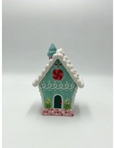 Casetta di marzapane delle fiabe natalizia in ceramica, 11 x 13 x 17 cm | Il Punto -IL PUNTO