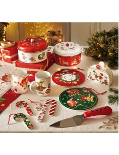 Elfomagia set 4 decorazioni natalizie in ceramica magnetiche, da appendere | Brandani -BRANDANI 2