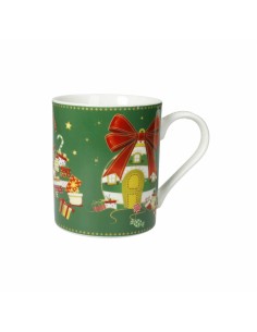 Elfomagia set 2 mug natalizie con elfi in new bone china | Brandani -BRANDANI 2