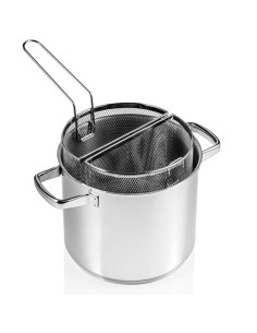 Pastaiola in acciaio inox 18/0 con doppio cestello 9 L | Brandani -BRANDANI