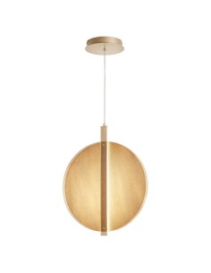 Lampada a sospensione LED Juis Ø 45 in metallo e vetro texturizzato ambra, 24 W | Ondaluce -ONDALUCE