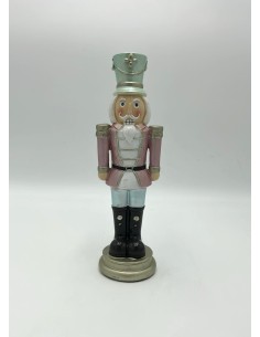Decorazione natalizia Schiaccianoci in legno con giacca rosa, Ø 8 x 26 cm | Il Punto -IL PUNTO 2