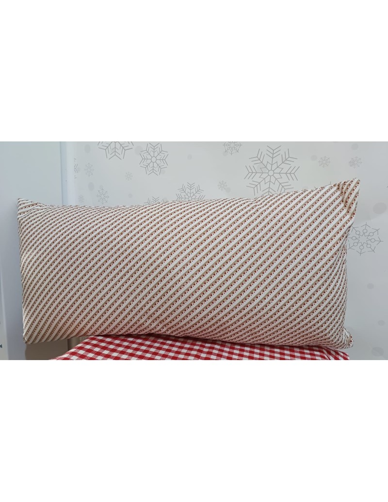 Cuscino natalizio 30x60 cm in cotone decoro corona, Lo Schiaccianoci | Brandani -BRANDANI