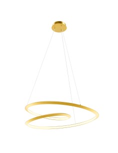 Sospensione LED Storm a vortice in oro opaco, 72 W CCT 3000-6000 K dimmerabile | Redo -REDO GROUP