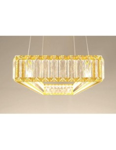 Lampada a sospensione LED Akala lineare 120 cm in ottone e cristallo, dimmerabile | Redo -REDO GROUP 2