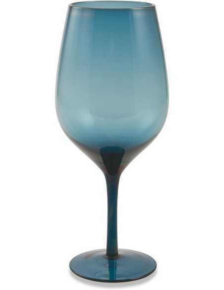 Happy Hour set 6 calici in vetro blu, coppa ampia 428 ml | Villa d'Este -VILLA D' ESTE