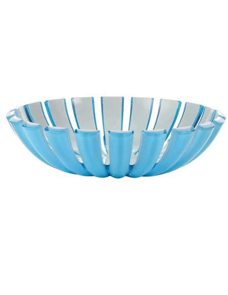 Grace cestino porta pane e frutta in plastica azzurro Ø 25 cm | Guzzini -GUZZINI