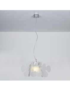 Lampada a sospensione Aralia Ø 55 in metacrilato satinato e metallo, E27 | Emporium -EMPORIUM