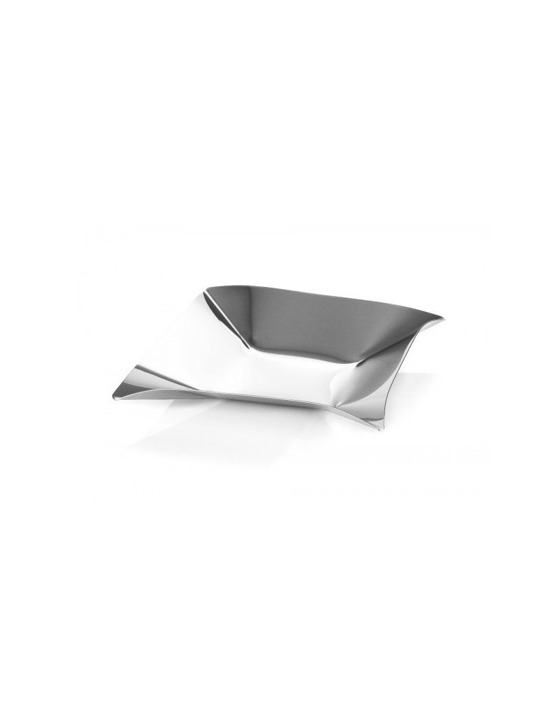 Centrotavola Ines in acciaio inox 18/10 lucido 14x14 | Elleffe Design -ELLEFFE DESIGN