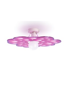 Plafoniera Cloud a nuvoletta rosa e bianco per cameretta, 50 x 40 cm, E14 | Emporium -EMPORIUM