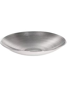 Centrotavola Sinfonia in vetro e argento 999, Ø 30 cm | Argenesi -ARGENESI
