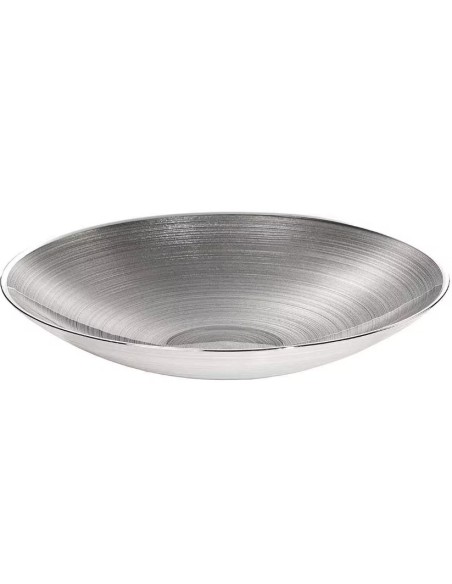 Centrotavola Sinfonia in vetro e argento 999, Ø 30 cm | Argenesi -ARGENESI