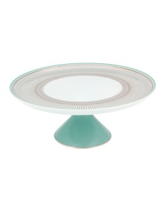 Venezia alzata per dolci in porcellana con decoro platino 28,2 cm | Vista Alegre -VISTA ALEGRE