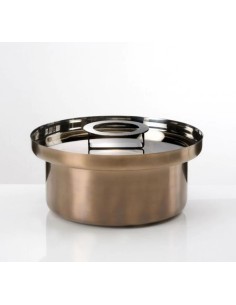 Foodwear casseruola in acciaio bronzo 3,4 L con coperchio in vetro | KnIndustrie -KNINDUSTRIE