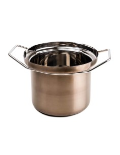 Foodwear pentola in acciaio bronzo 6,5 L con coperchio in vetro | KnIndustrie -KNINDUSTRIE