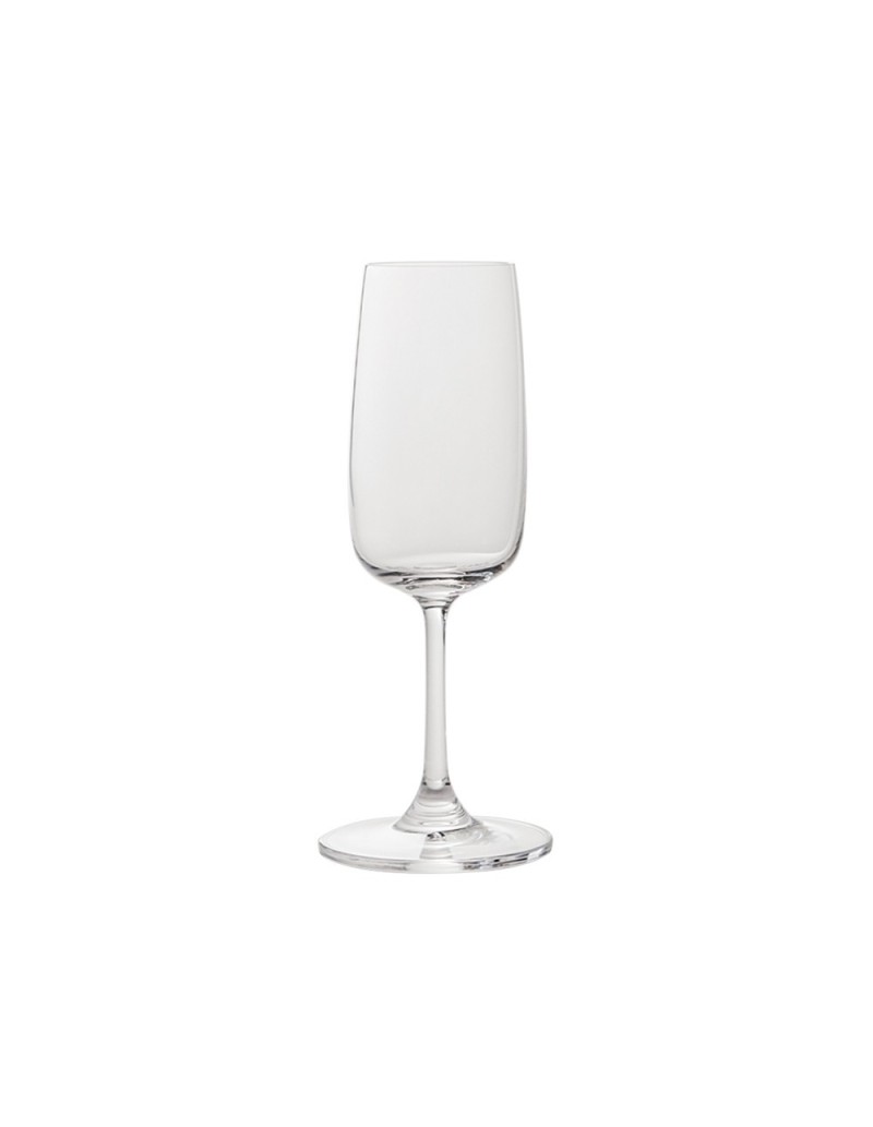 Reggia set 6 flute da champagne in vetro cristallino minimal | KnIndustrie -KNINDUSTRIE
